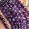 Natural Dreamy Amethyst Beads Round Stone Beads DIY Loose Beads for Jewelry Making Beads 15" (10mm)